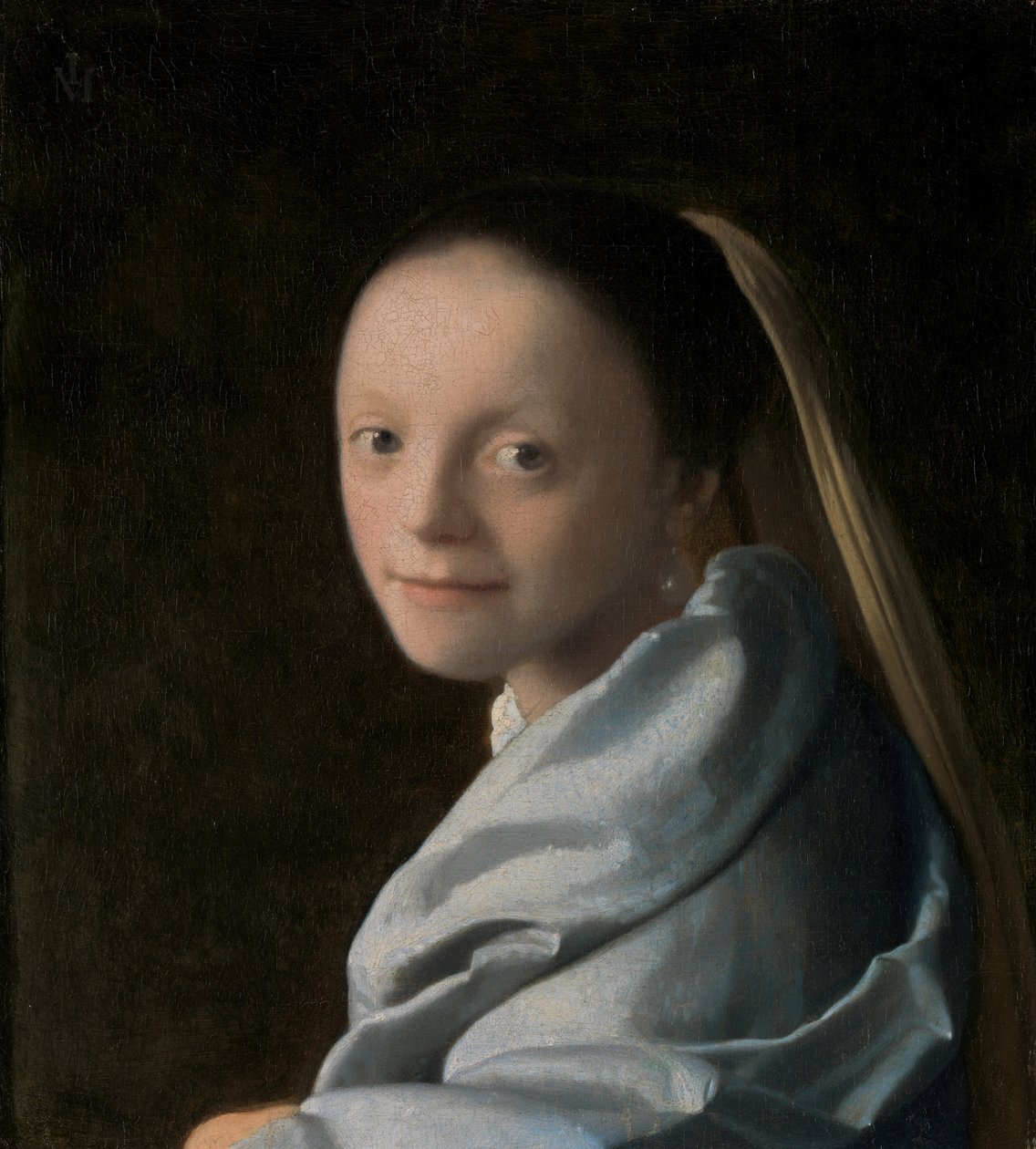 Studie af en ung kvinde, ca. 1665-67. af Jan Vermeer van Delft