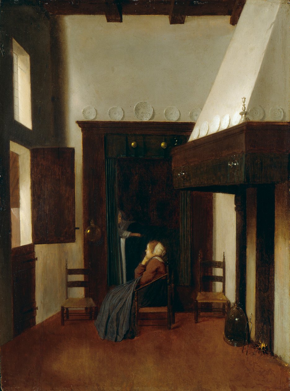 Den lille sygeplejerske, c1654-1670 af Johannes Vermeer