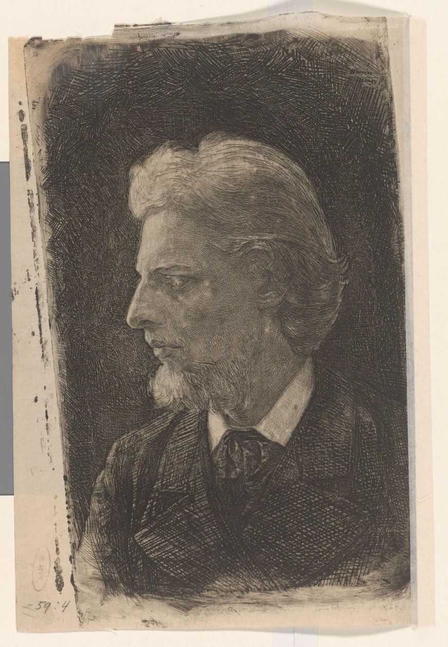 Portræt af Jacques Perk af Jan Veth