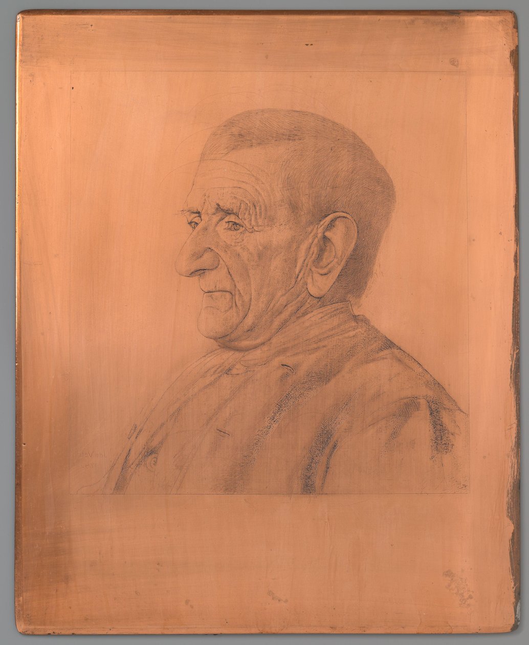Portræt af Jan Schaap af Jan Veth