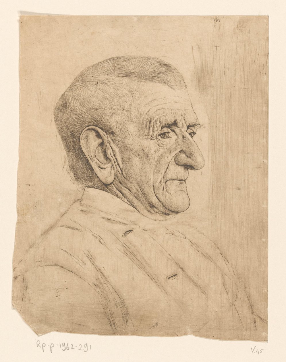 Portræt af Jan Schaap af Jan Veth