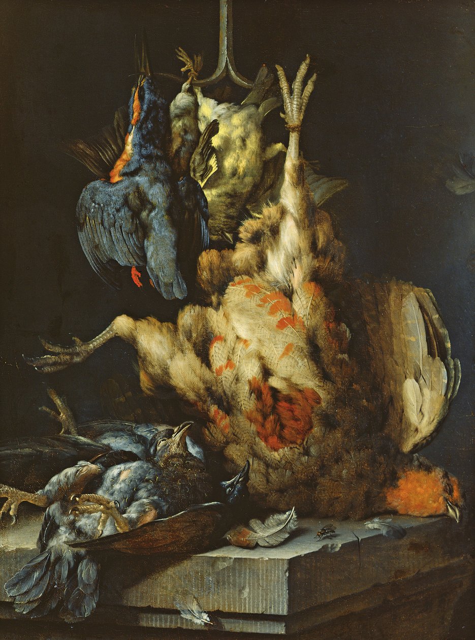 Stilleben (olie på lærred) af Jan Baptist Weenix