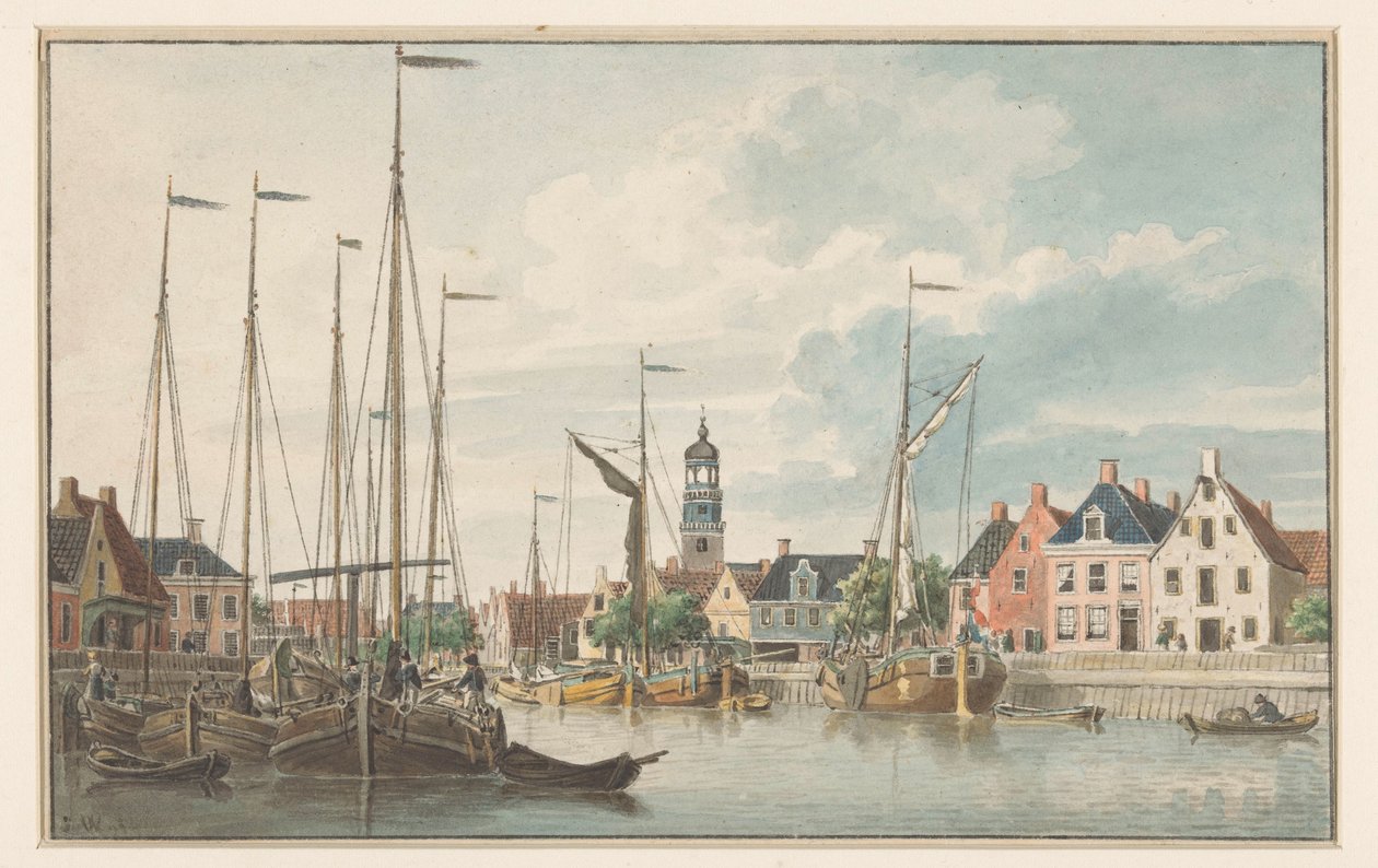 Ansigt på De Lemmer af Jan Weissenbruch
