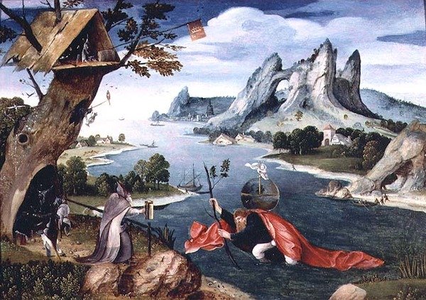 St. Christopher (panel) af Jan Wellens de Cock