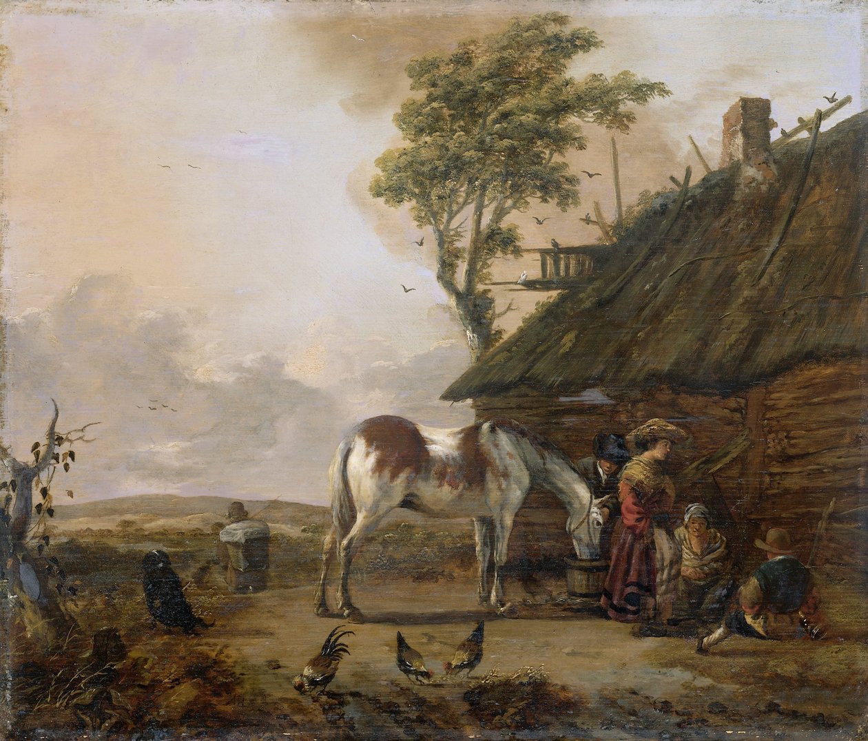 En broget hest af Jan Wouwerman
