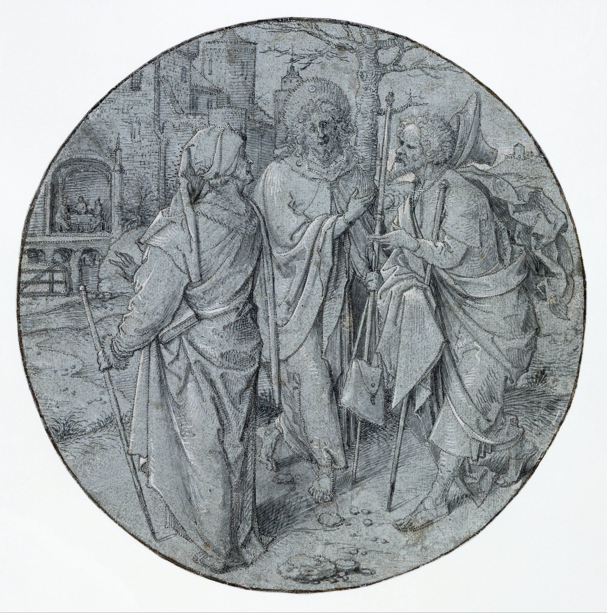 Kristus i Emmaus af Jan de Beer