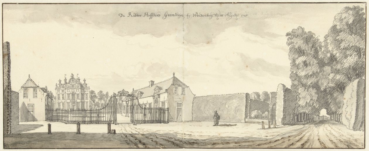 Ridderhofstad Geerestein nær Woudenberg af Jan de Beijer