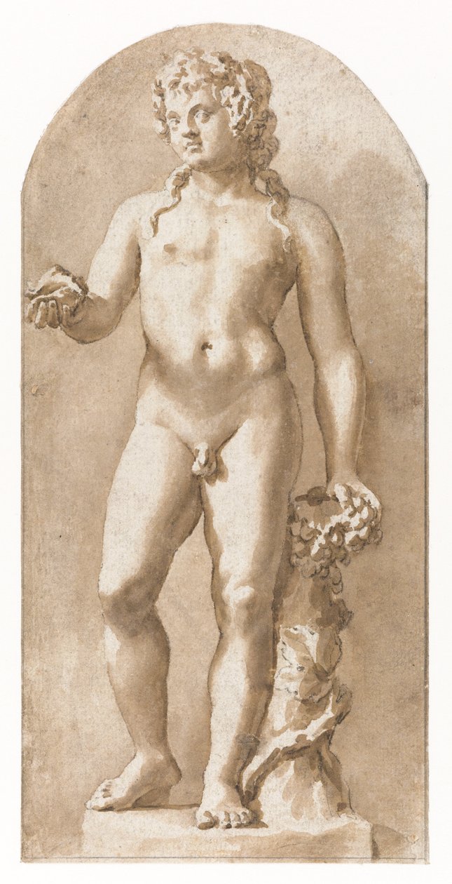 Unge Bacchus stående af Jan de Bisschop