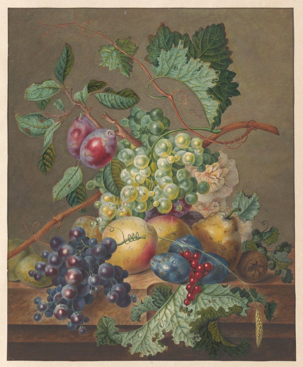 Stilleben med frugter af Jan de Bruyn