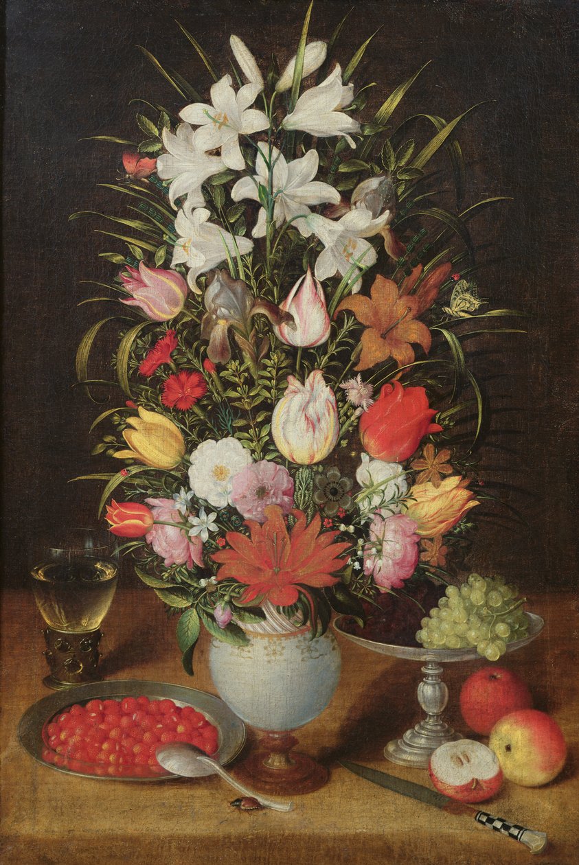 Vase med blomster af Jan the Elder Brueghel
