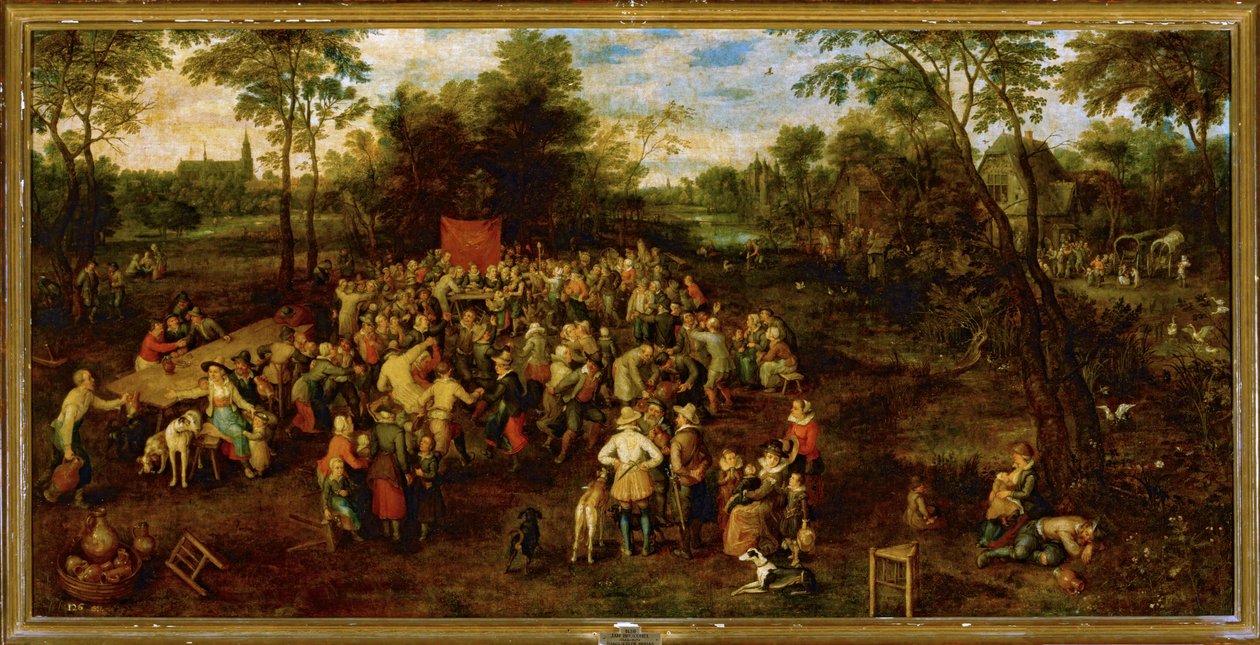 Bryllupsbanket ... (maleri på lærred) af Jan the Elder Brueghel