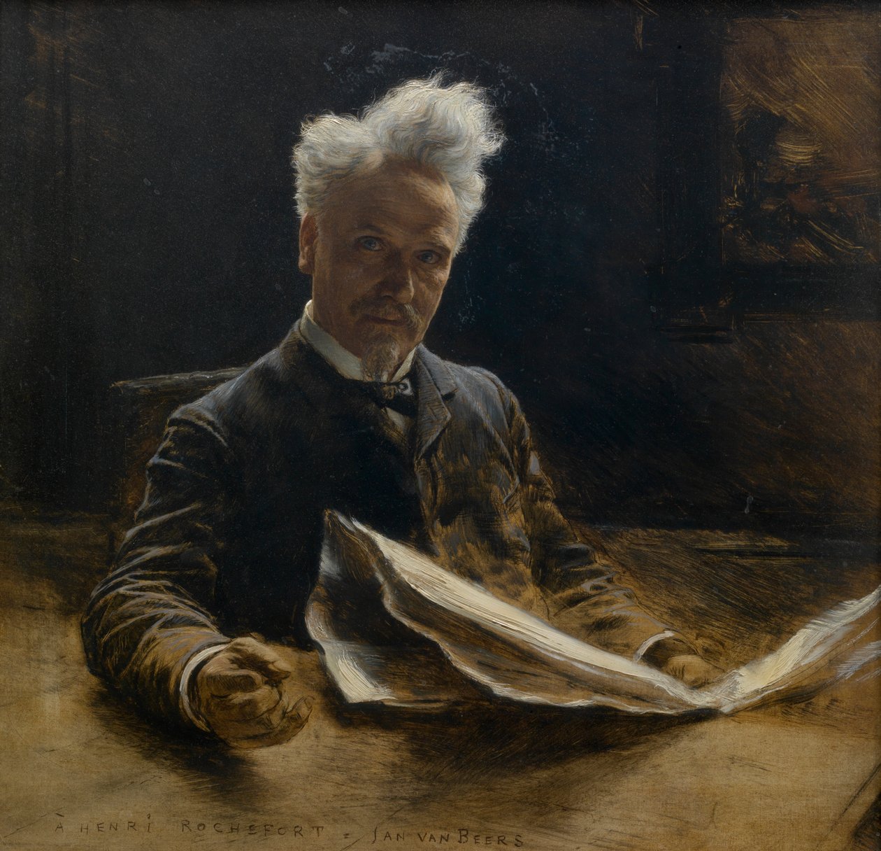 Henri Rochefort (olie på lærred) af Jan van Beers