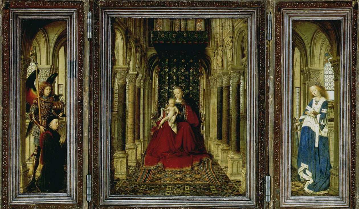 Dresden Altertavle Triptykon, 1437 af Jan van Eyck