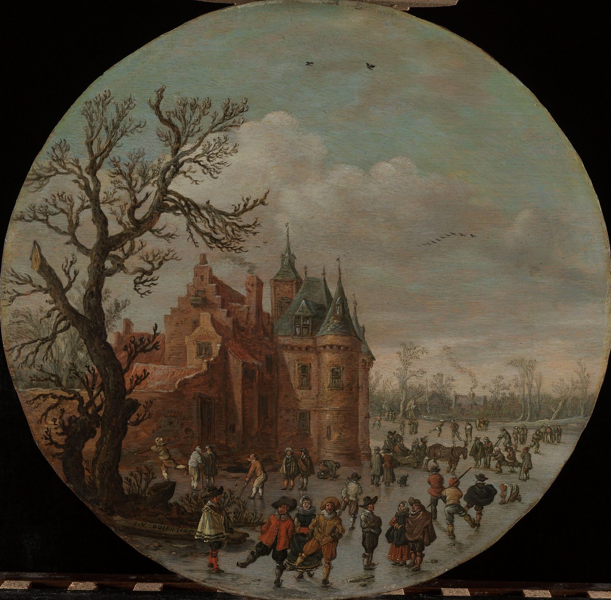 Vinter af Jan van Goyen (signed by artist)