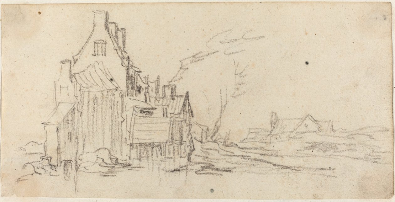 Huse ved en Vej af Jan van Goyen