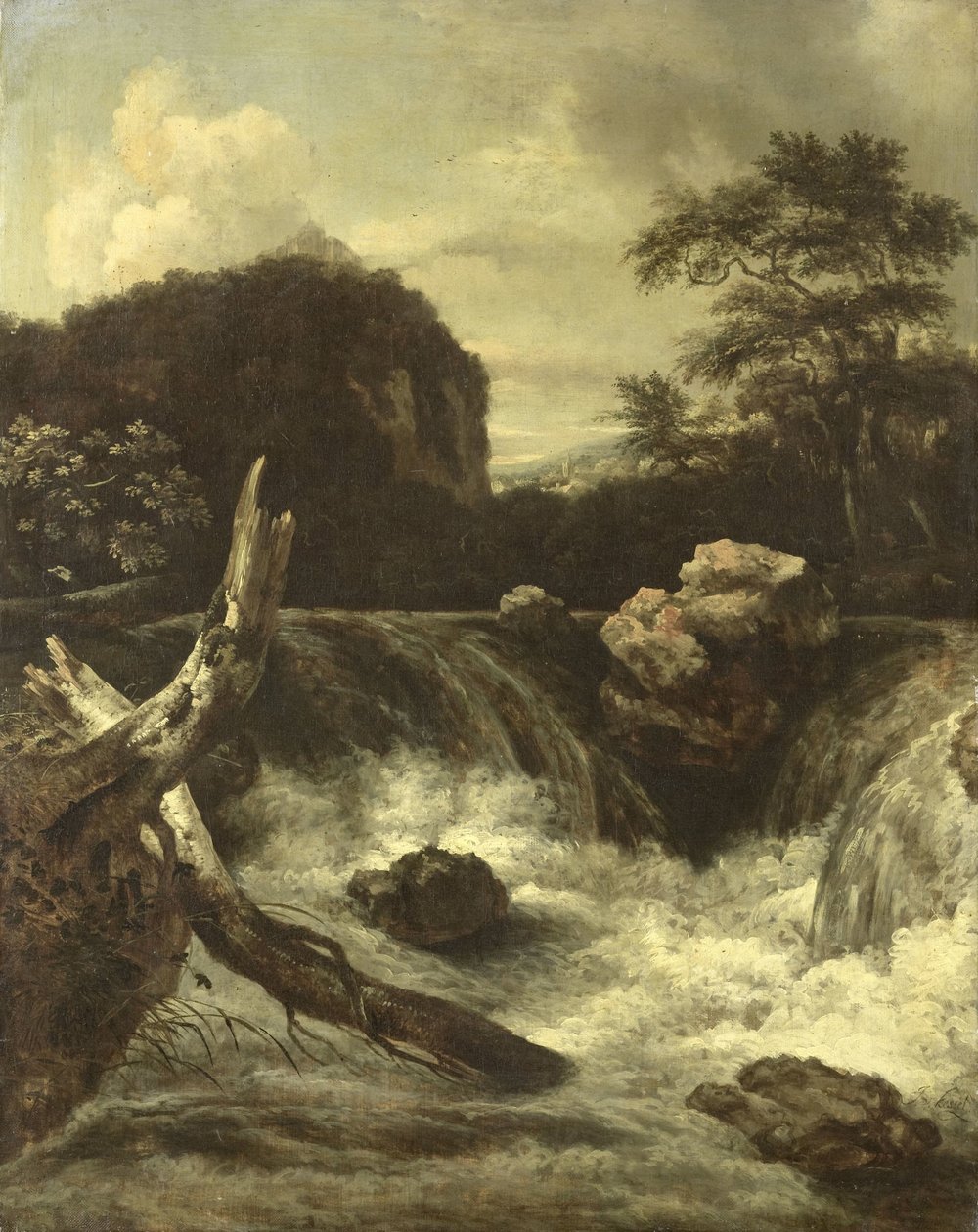 Et vandfald af Jan van  Kessel
