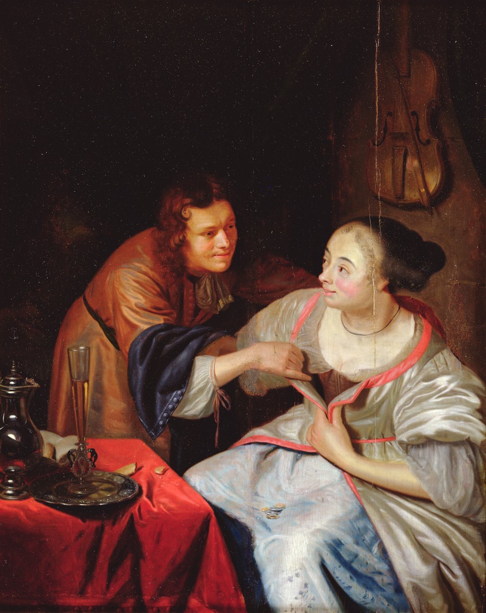 Galant scene af Jan van Mieris