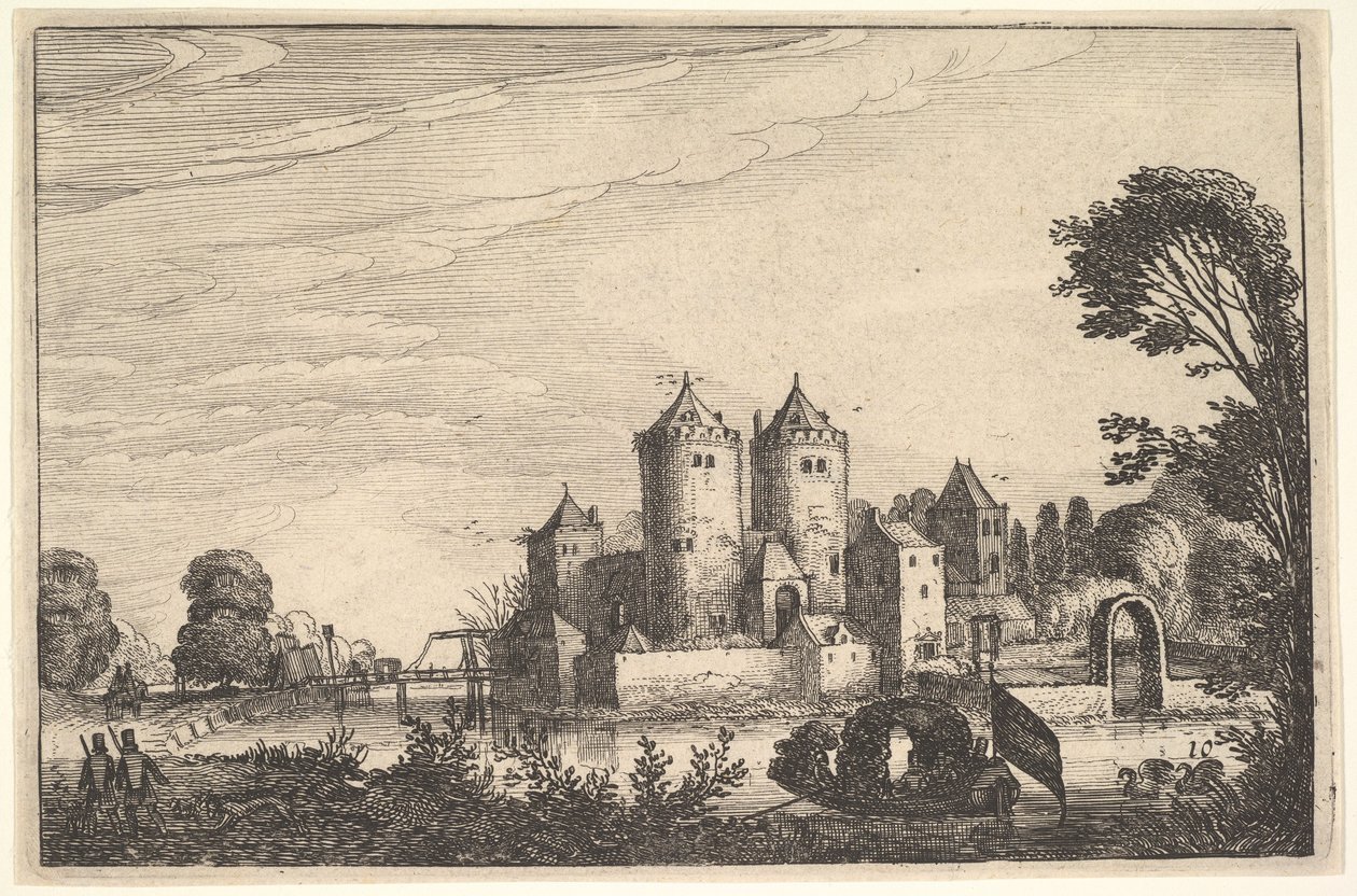 The Castle, ca. 1616. dani af Jan van de Velde II