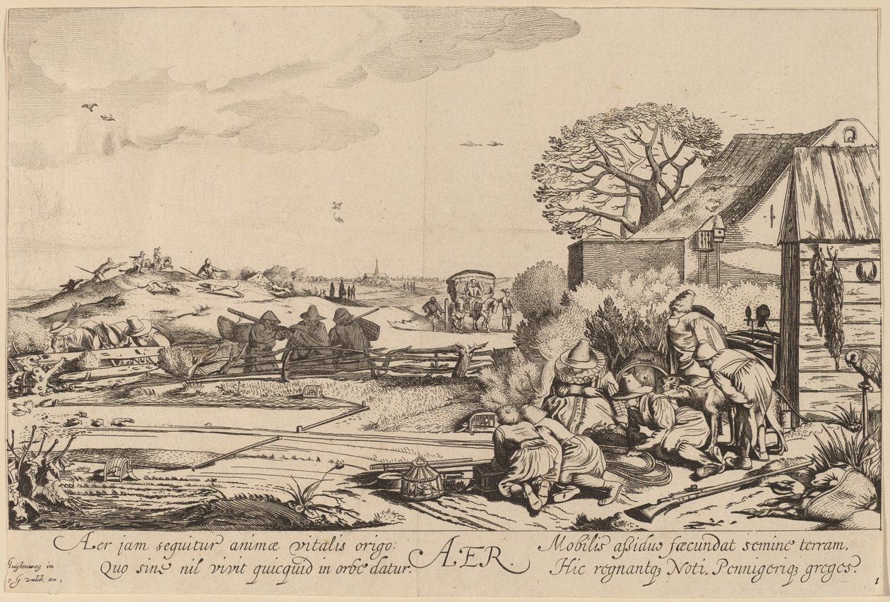 Luft af Jan van de Velde II after Willem Buytewech