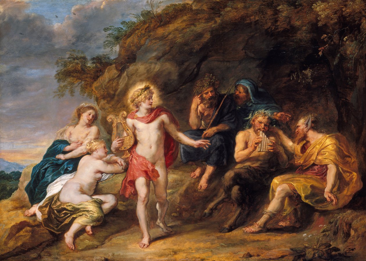 The Judgment of Midas, ca. 1640 af Jan van den Hoecke