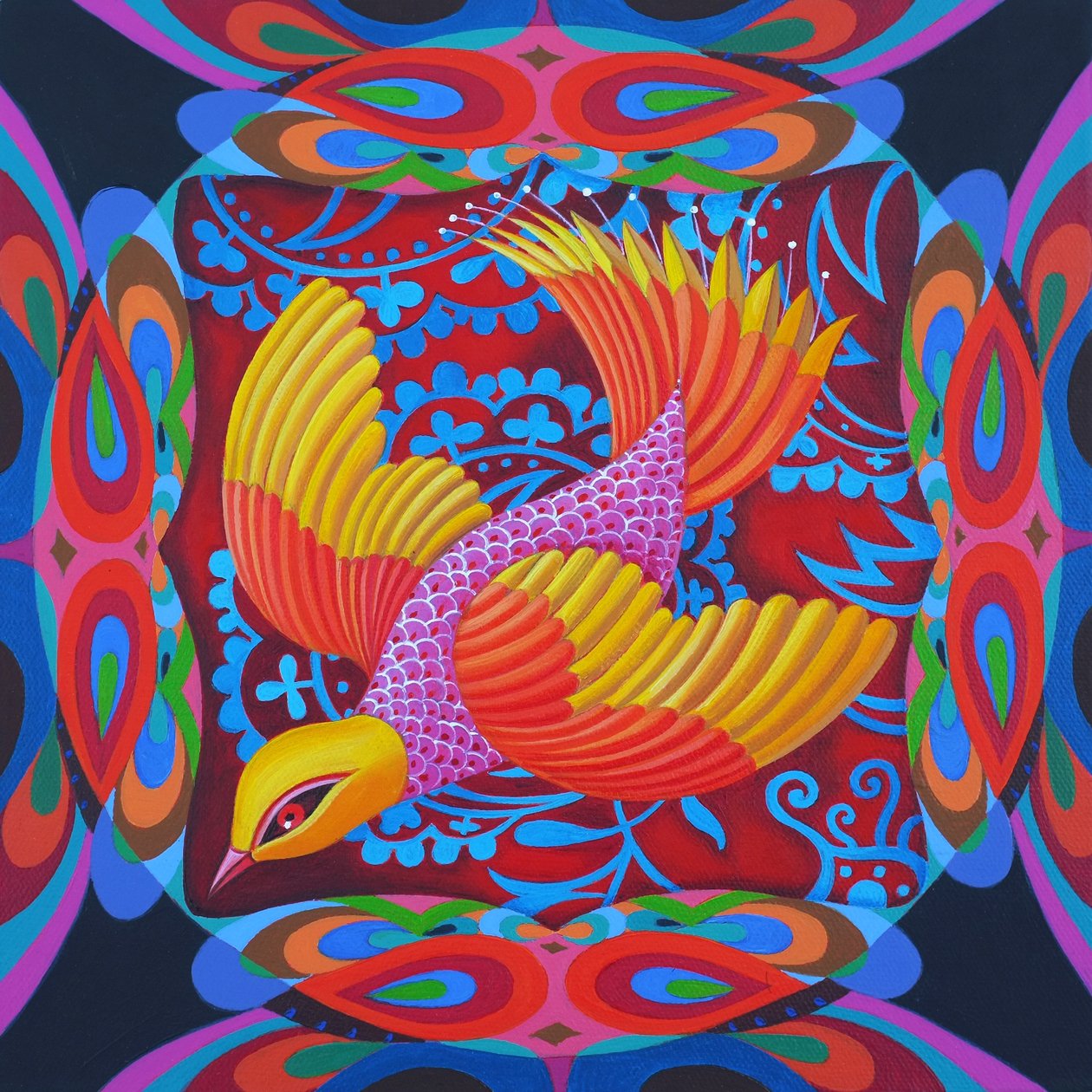 Ildhale flyver, 2012, af Jane Tattersfield
