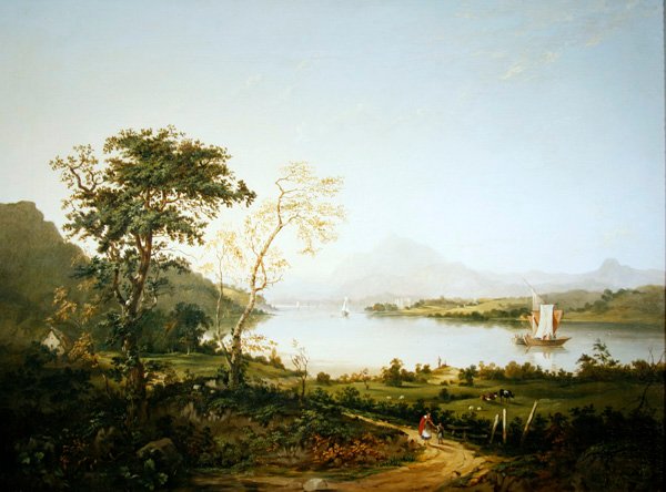 Loch Awe, Argyllshire (olie på lærred) af Jane Nasmyth