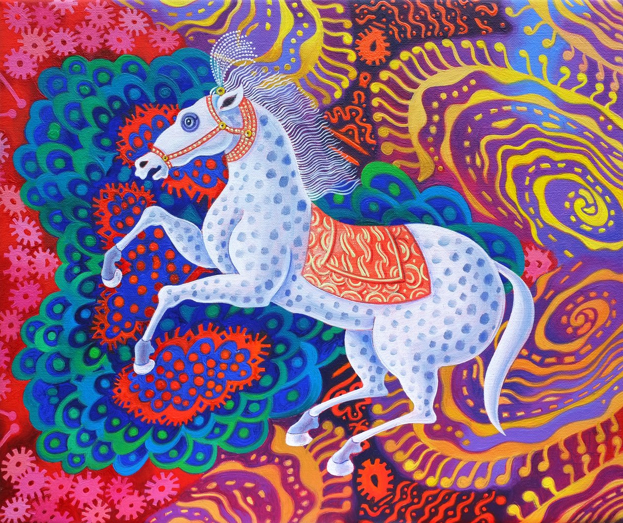 Cirkushest, 2016, af Jane Tattersfield