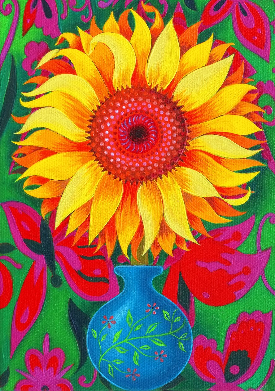 Sunflower, 2015, af Jane Tattersfield