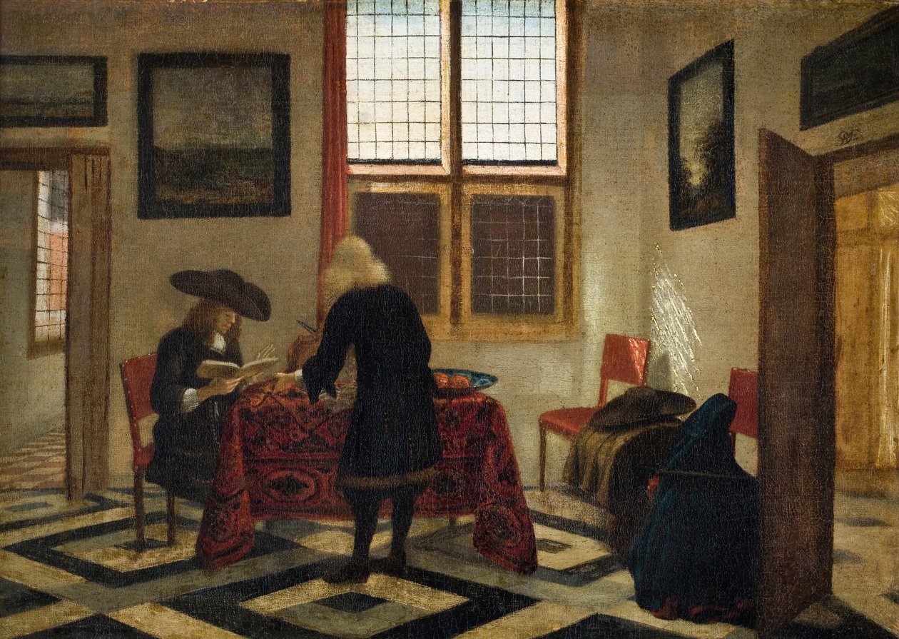 Interiørscene, ca. 1670 af Janssens