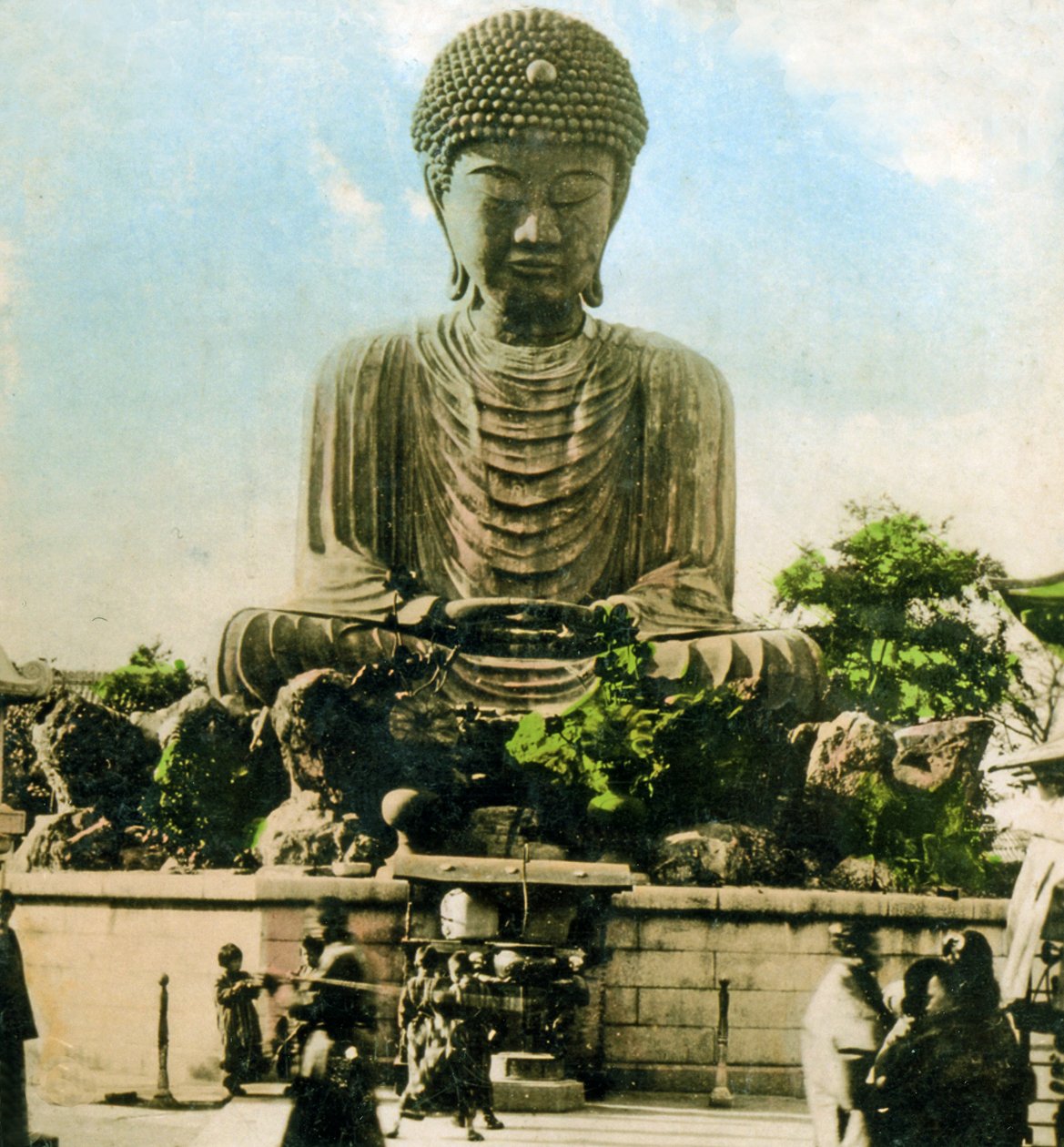 Buddha, Kobe, ca. 1900 (albumfoto) af Japanese Photographer