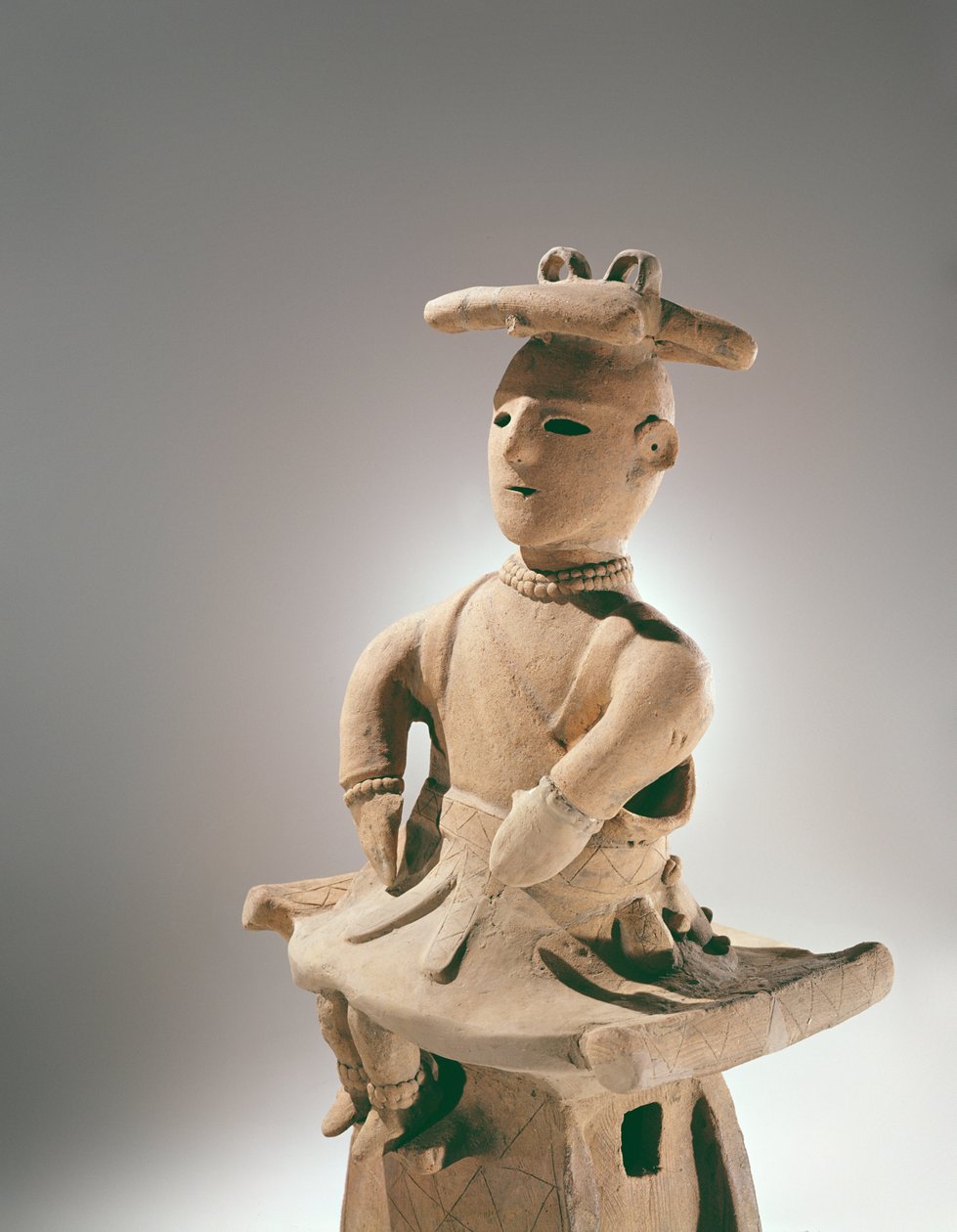 Barnefigur, arkaisk periode (terracotta) af Japanese School