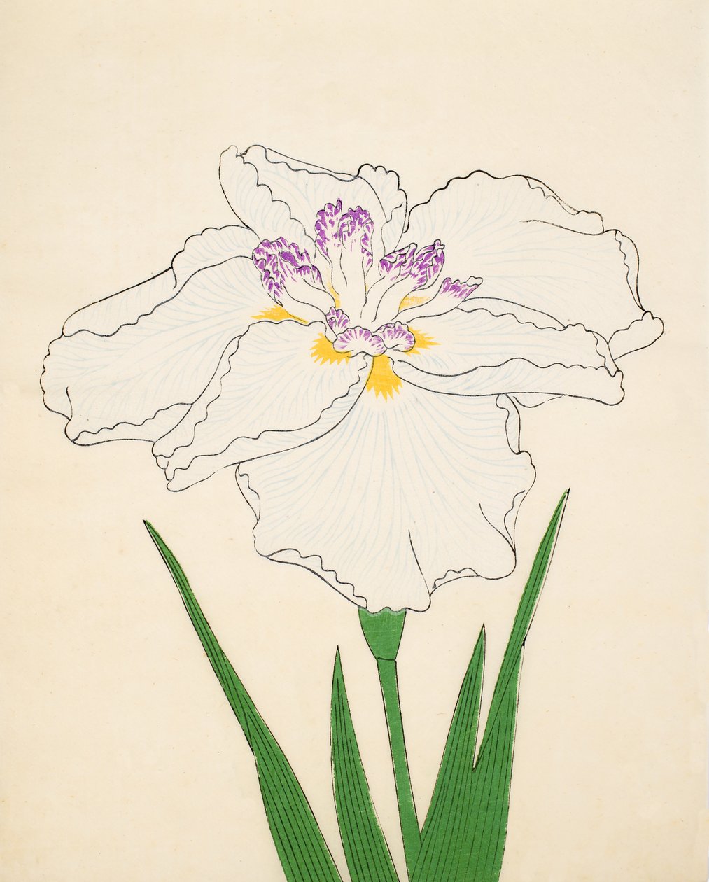 Cho-Hiyen, nr. 91, 1890 (træbloktryk i farver) af Japanese School