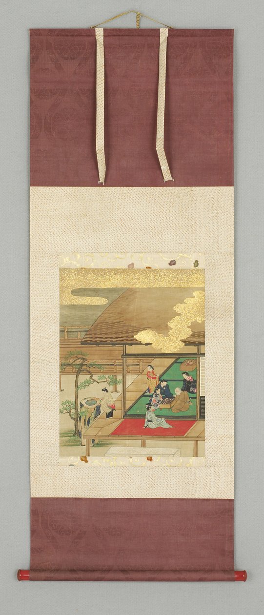 Husterrasse med figurer af Japanese School