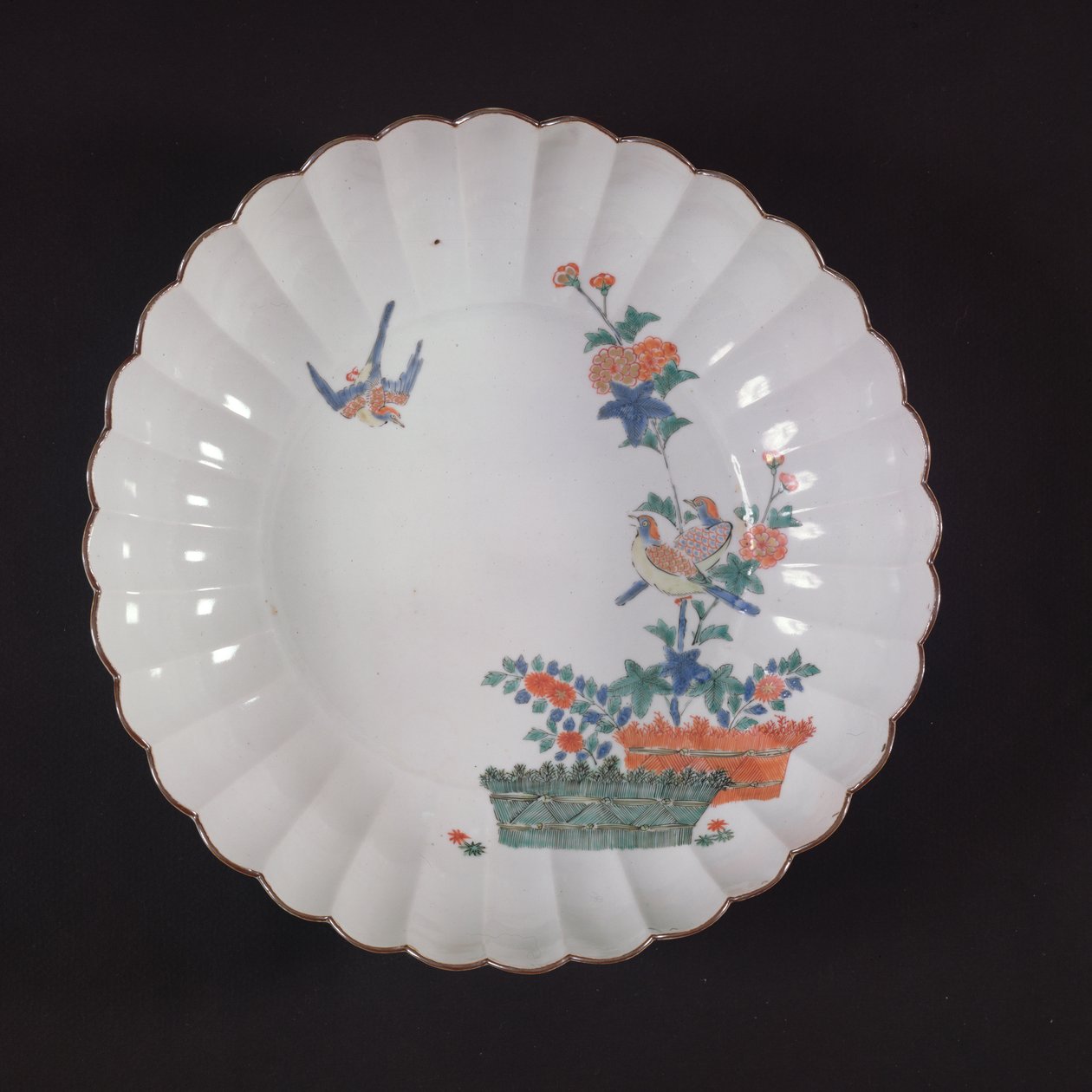 Stort Kakiemon-fad, Edo Period (porcelæn) af Japanese School
