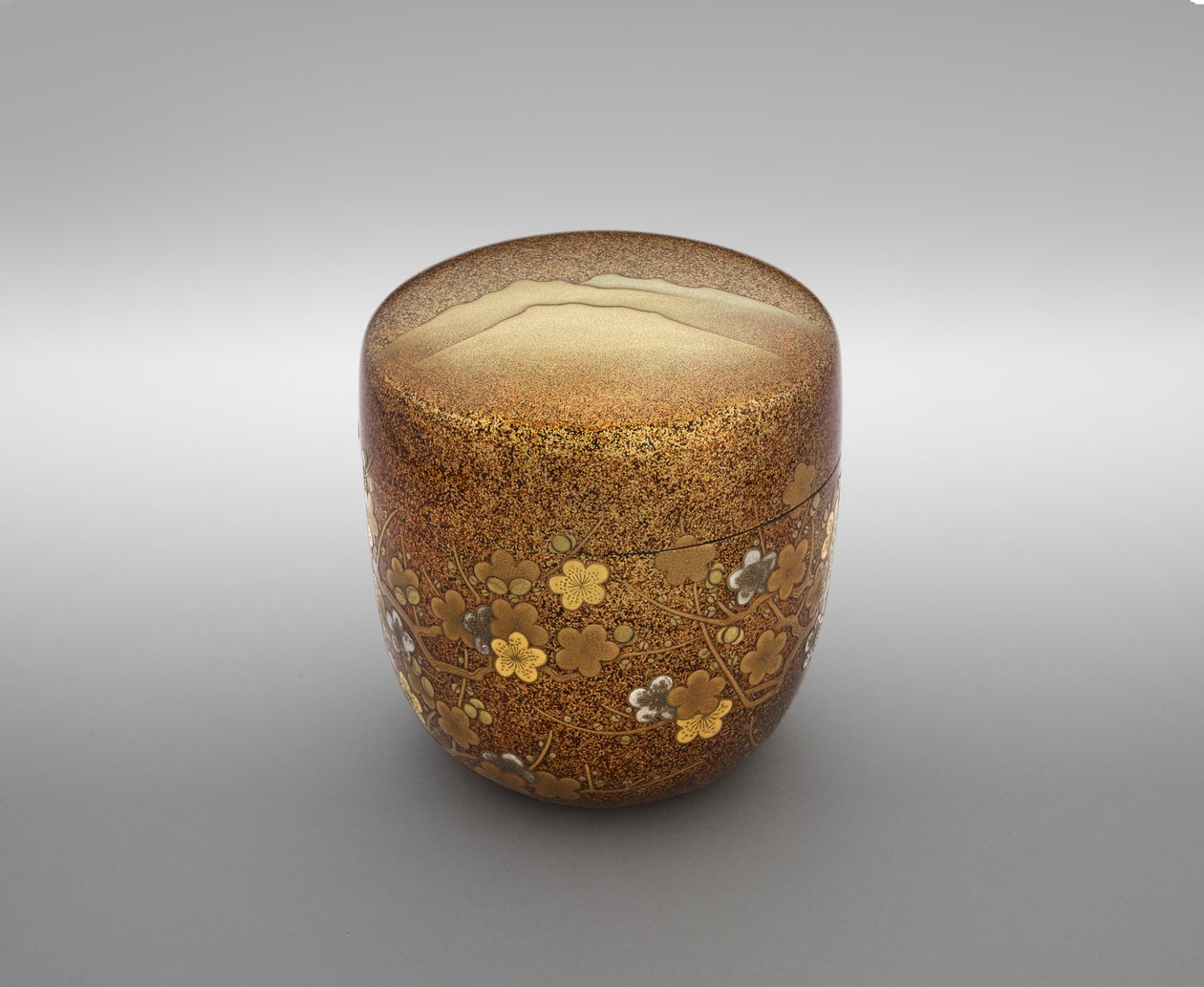 Natsume, ca. 1850 (lak med guld og sølv) af Japanese School