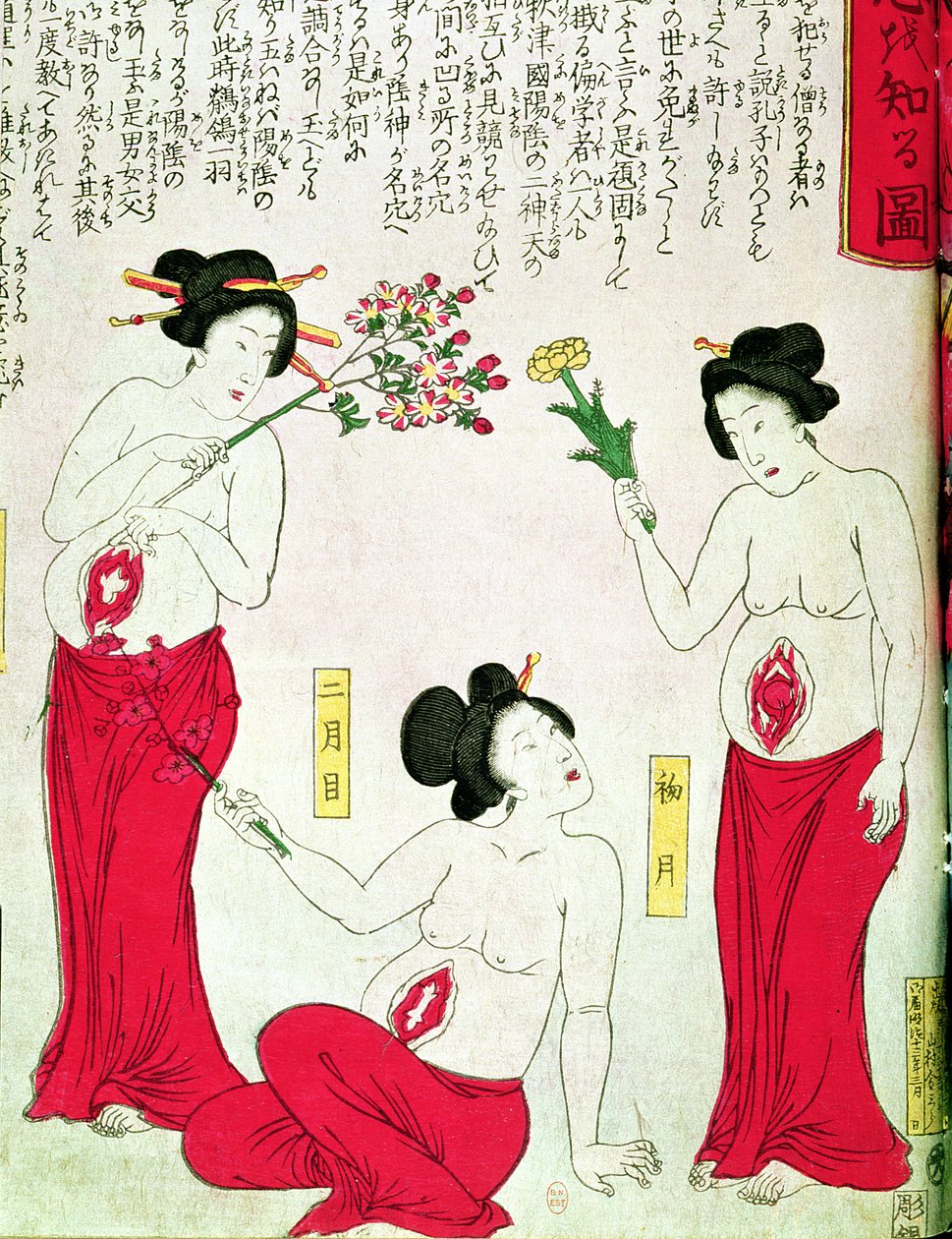 Gravide Kvinder, 1881 af Japanese School