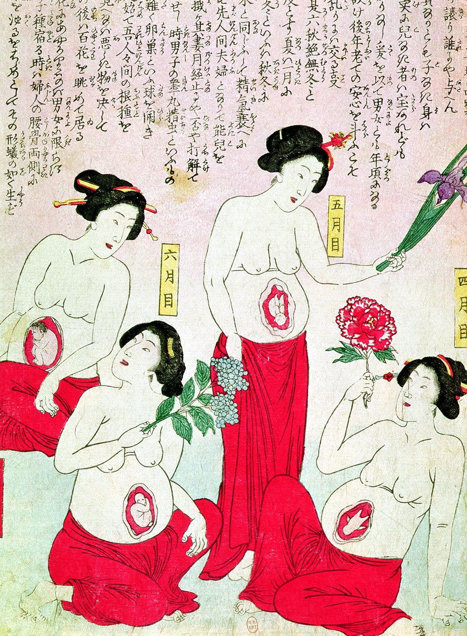 Gravide Kvinder, 1881 af Japanese School