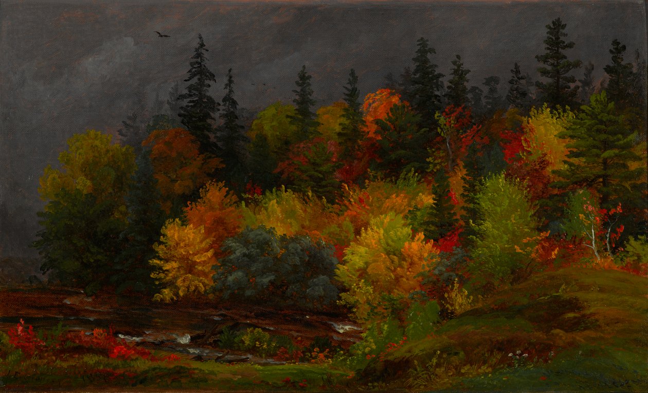 Efterårsløv af Jasper Francis Cropsey