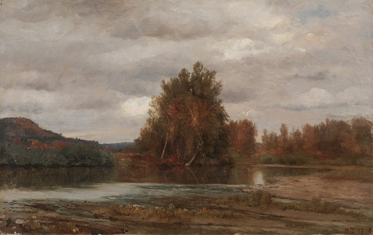 Grå dag på esopus, 1882. af Jasper Francis Cropsey