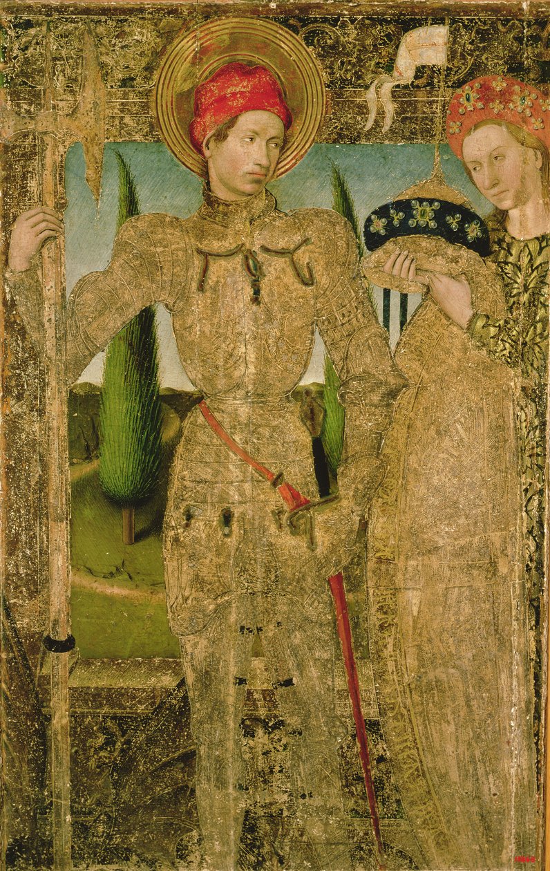 St. George and the Princess, 1448 af Jaume Huguet