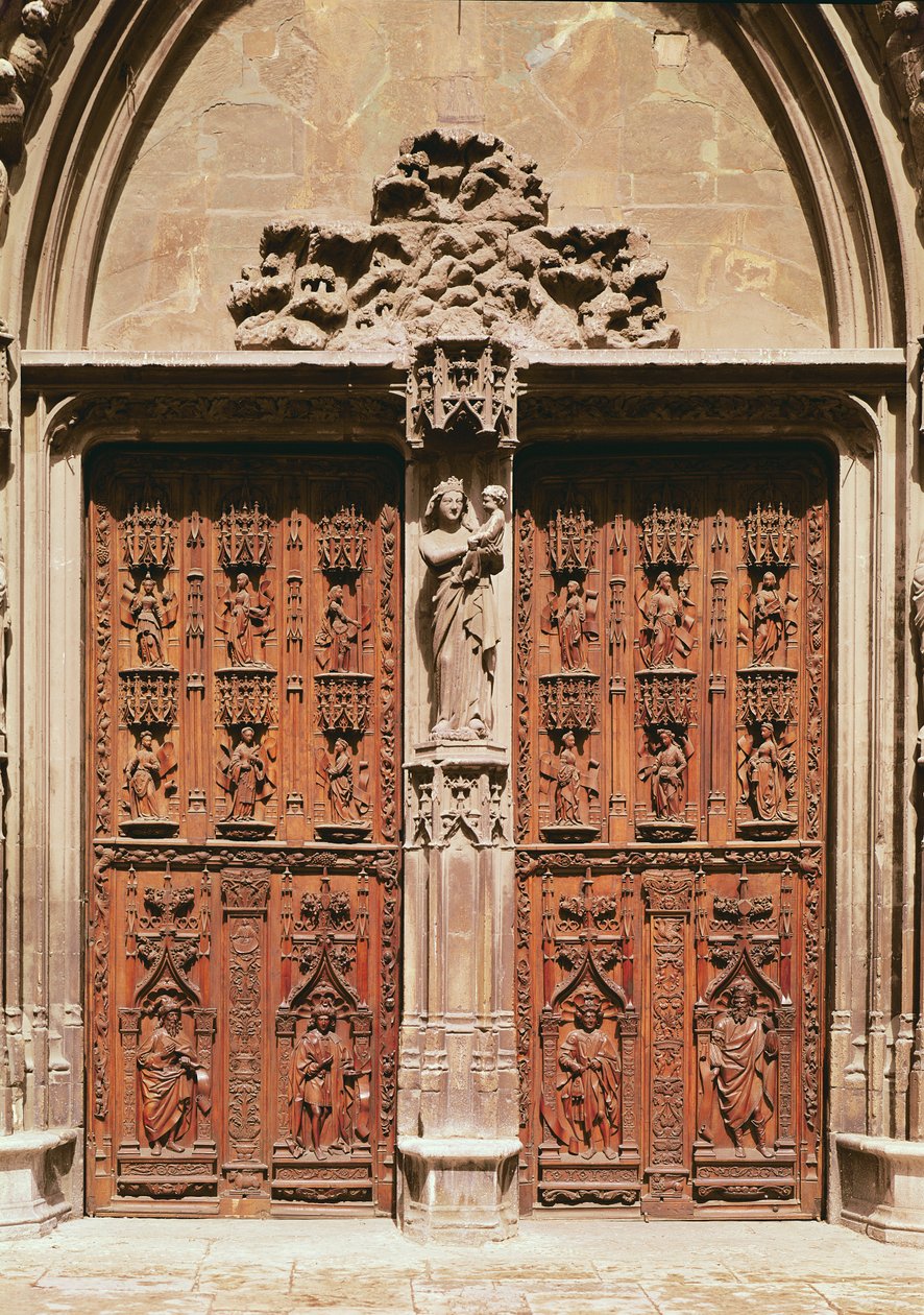 Saint-Sauveur-katedralens hovedportal, bygget i 1504 af Jean and Soquet, Pierre Guiramand
