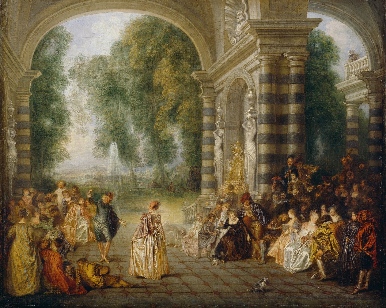 Boldens fornøjelser af Jean Antoine Watteau