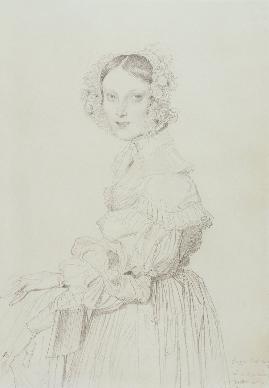 Elisabeth Tempier (kridt på papir) af Jean Auguste Dominique Ingres