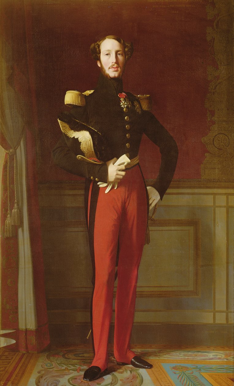Ferdinand-Philippe (1810-42) hertug af Orleans ved Palais des Tuileries, 1844 af Jean Auguste Dominique Ingres