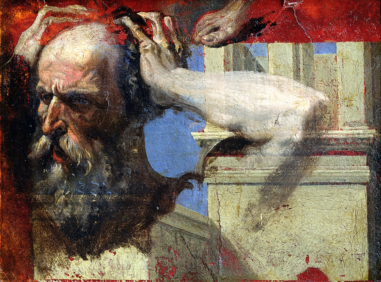 Figurstudie for St. Symphorians martyrium (se 128688) af Jean Auguste Dominique Ingres