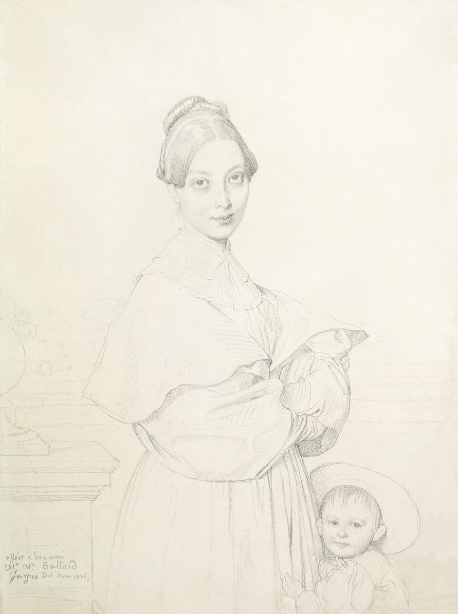 Madame Baltard og hendes datter, Paule, 1836 af Jean Auguste Dominique Ingres