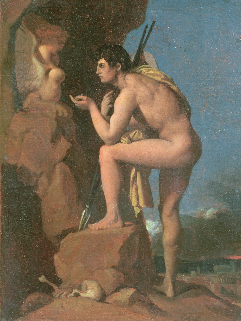 Ødipus og sfinxen, ca. 1826 af Jean Auguste Dominique Ingres