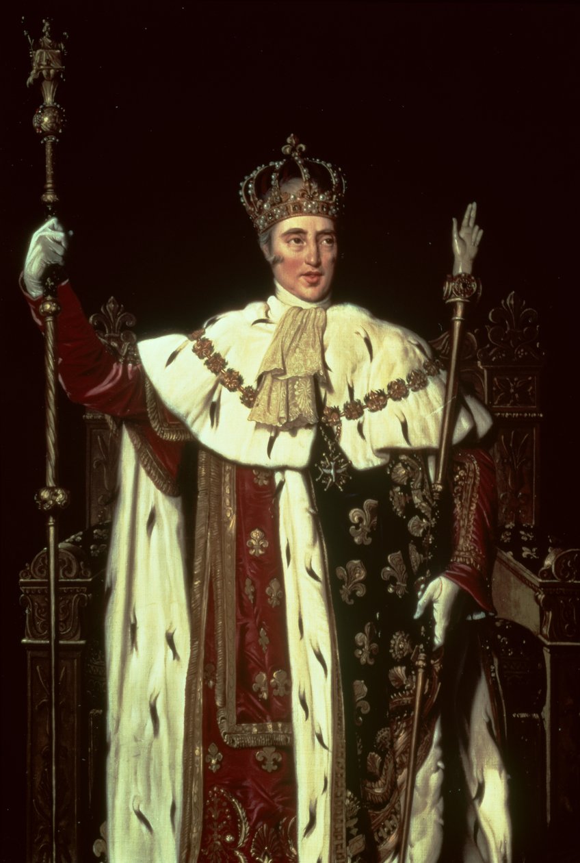 Portræt af Charles X af Frankrig, 1829 (detalje af 59967) af Jean Auguste Dominique Ingres