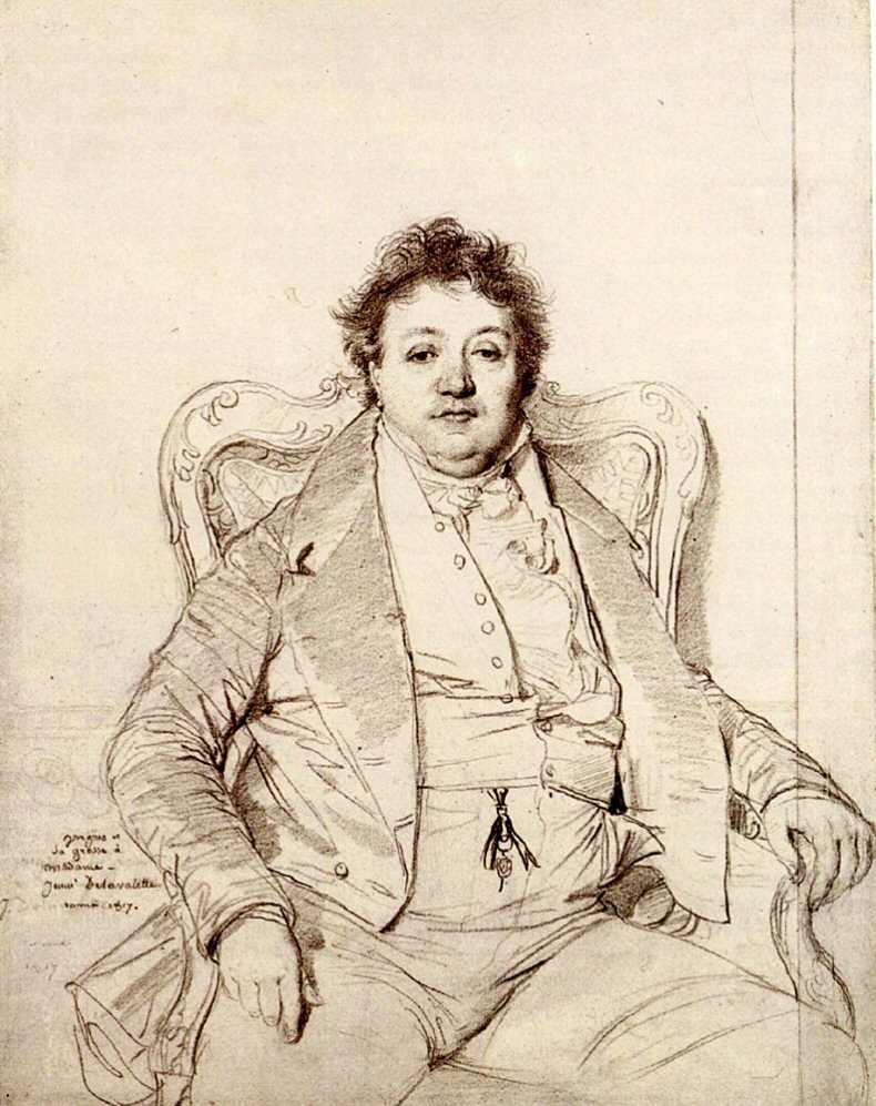 Portræt af Ingres af Jean Auguste Dominique Ingres