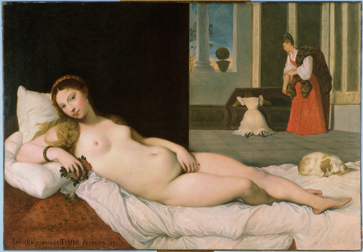Liggende Venus, efter Tizian, 1822 (se 291644) af Jean Auguste Dominique Ingres